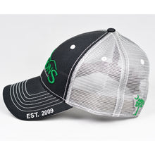 Load image into Gallery viewer, Charcoal Twill & Grey w/ White Trims Semi-Pro Snap-Back Trucker