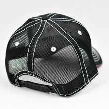 Load image into Gallery viewer, Black Chino Twill w/ Red & White Trims Semi-Pro Trucker