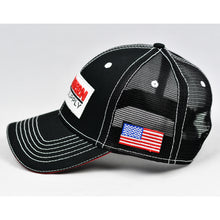 Load image into Gallery viewer, Black Chino Twill w/ Red & White Trims Semi-Pro Trucker