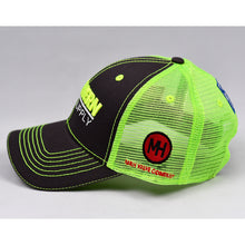 Load image into Gallery viewer, Black Twill & Fluorescent Yellow Semi-Pro Trucker