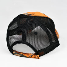 Load image into Gallery viewer, Orange Blaze Camo & Black Semi-Pro Trucker