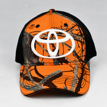 Load image into Gallery viewer, Orange Blaze Camo & Black Semi-Pro Trucker