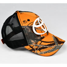 Load image into Gallery viewer, Orange Blaze Camo & Black Semi-Pro Trucker