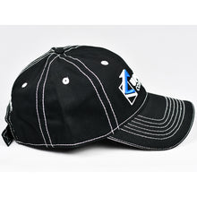 Load image into Gallery viewer, Black Twill w/ White Trims Dad-Cap
