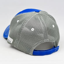 Load image into Gallery viewer, Royal Blue Rip-Stop & Grey Air-Mesh Semi-Pro Trucker