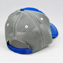 Load image into Gallery viewer, Royal Blue Rip-Stop & Grey Air-Mesh Semi-Pro Trucker