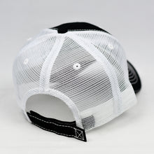 Load image into Gallery viewer, Black Chino Twill & White Semi-Pro Trucker