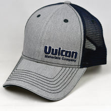 Load image into Gallery viewer, Heather Grey & Navy Semi-Pro Trucker