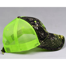 Load image into Gallery viewer, Mossy Oak & Fluorescent Yellow Semi-Pro Trucker