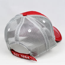 Load image into Gallery viewer, Red & Grey Semi-Pro Trucker