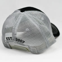 Load image into Gallery viewer, Black & Grey Semi-Pro Snap-Back Trucker