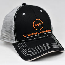 Load image into Gallery viewer, Black & Grey Semi-Pro Snap-Back Trucker
