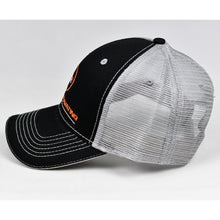 Load image into Gallery viewer, Black & Grey Semi-Pro Snap-Back Trucker
