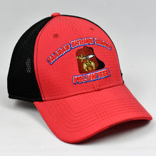 Load image into Gallery viewer, Red Rip-Stop & Black Air-Mesh Semi-Pro Trucker