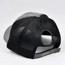Load image into Gallery viewer, Grey Chambray & Black Air-Mesh Semi-Pro Trucker