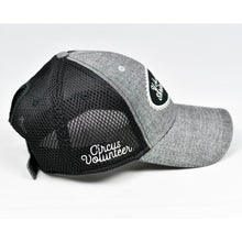 Load image into Gallery viewer, Grey Chambray & Black Air-Mesh Semi-Pro Trucker