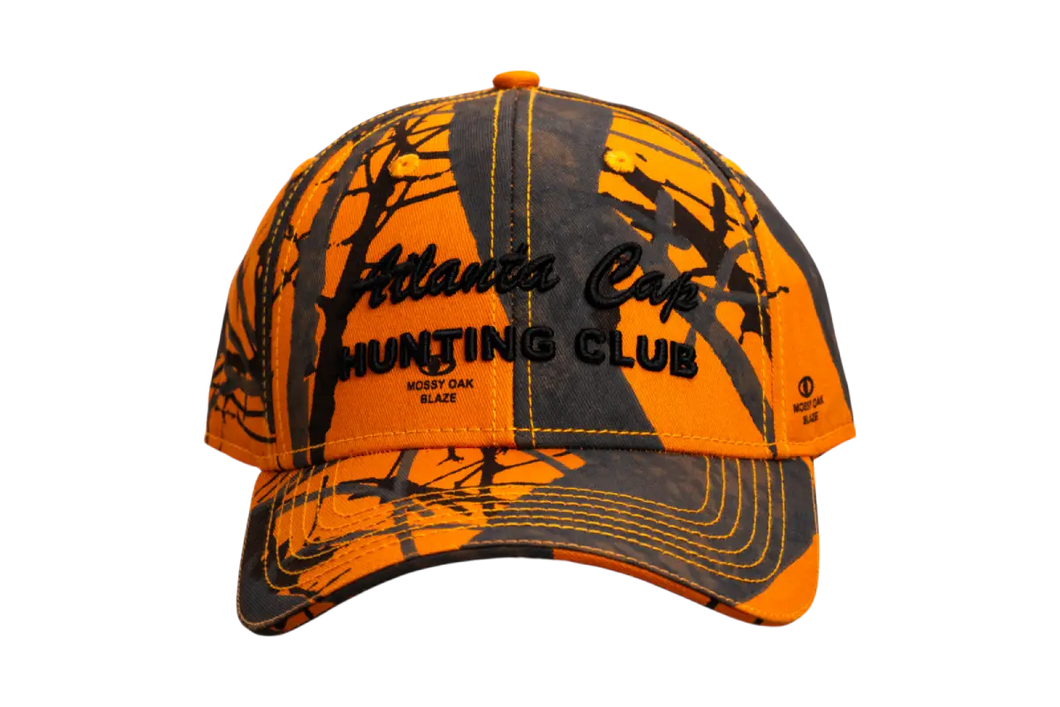 Blaze Orange Camo Cap