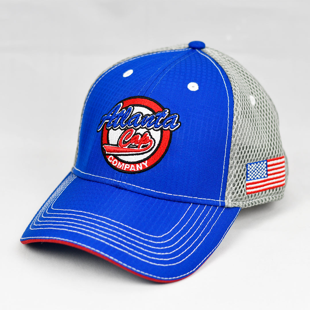 キャップ TYPESERVICE Graphic Mesh Cap Blue Mesh Breathable Graphic Baseball Cap for Men Women Plain