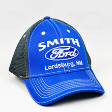 Load image into Gallery viewer, Royal Blue Rip-Stop &amp; Charcoal Air-Mesh Semi-Pro Flex-Fit Trucker
