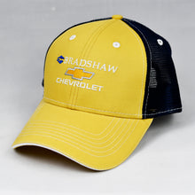 Load image into Gallery viewer, Yellow &amp; Navy Semi-Pro Snap-Back Trucker
