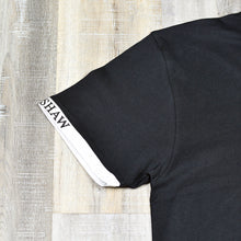 Load image into Gallery viewer, Black - Short Sleeve T-Shirt w/ Large Screen Printed Chest Logo
