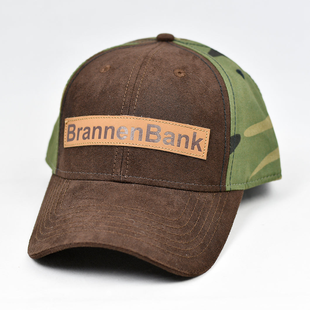Suede Brown & Army Green Camo Snap-Back
