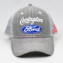 Load image into Gallery viewer, Grey Chambray Semi-Pro Snap-Back Trucker

