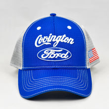 Load image into Gallery viewer, Royal Blue Rip-Stop &amp; Grey Semi-Pro Snap-Back Trucker
