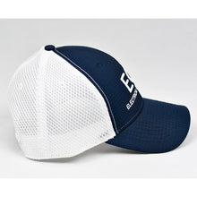 Load image into Gallery viewer, Navy Rip-Stop &amp; White Air-Mesh Semi-Pro Snap-Back Trucker
