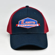 Load image into Gallery viewer, Navy &amp; Red Chino Twill Semi-Pro Cap
