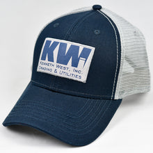 Load image into Gallery viewer, Navy &amp; Grey Semi-Pro Snap-Back Trucker

