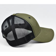 Load image into Gallery viewer, Olive Canvas &amp; Black Semi-Pro Snap-Back Trucker
