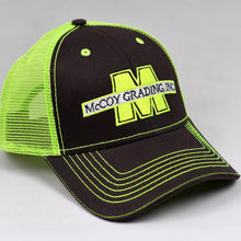 Load image into Gallery viewer, Charcoal &amp; Fluorescent Yellow Semi-Pro Snap-Back Trucker

