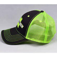 Load image into Gallery viewer, Charcoal &amp; Fluorescent Yellow Semi-Pro Snap-Back Trucker
