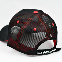 Load image into Gallery viewer, Black w/ Red Trims Semi-Pro Trucker
