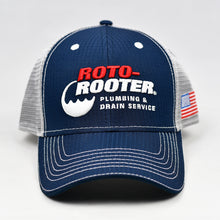 Load image into Gallery viewer, Navy Rip-Stop &amp; Grey Semi-Pro Snap-Back Trucker

