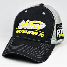 Load image into Gallery viewer, Black Rip-Stop &amp; Grey Air-Mesh Semi-Pro Flex-Fit Trucker
