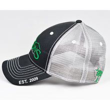 Load image into Gallery viewer, Charcoal Twill &amp; Grey w/ White Trims Semi-Pro Snap-Back Trucker
