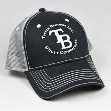 Load image into Gallery viewer, Black Twill &amp; Grey Semi-Pro Snap-Back Trucker
