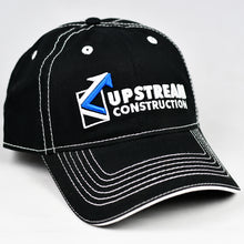 Load image into Gallery viewer, Black Twill w/ White Trims Dad-Cap
