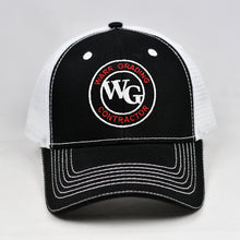 Load image into Gallery viewer, Black &amp; White Semi-Pro Snap-Back Trucker
