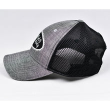 Load image into Gallery viewer, Grey Chambray &amp; Black Air-Mesh Semi-Pro Trucker
